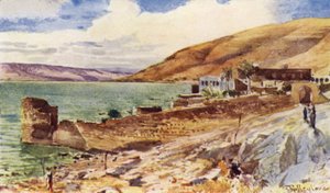 Der See Genezareth, Blick nach Süden von Tiberias von John Fulleylove
