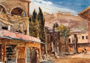 Die Stoa des Hadrian von John Fulleylove
