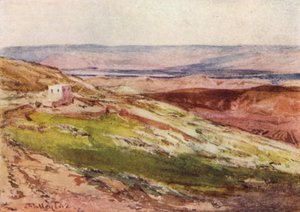 Das Jordantal vom Ölberg aus von John Fulleylove