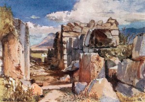 Tiryns. Das Tor der Oberburg von John Fulleylove