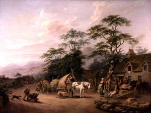 Eine ländliche Szene in Irland von John George Mulvany