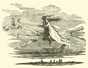 Don Quixote auf dem verzauberten Pferd