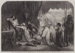 Königin Philippa bittet ihren Ehemann Edward III. für die Bürger von Calais von John Gilbert