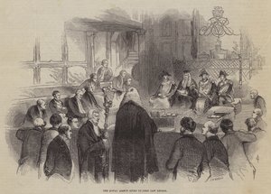Die königliche Zustimmung zur Aufhebung der Kornzölle von John Gilbert