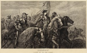 Mit all ihren Bannern mutig entfaltet und all ihrer Rüstung hoch blitzend von John Gilbert