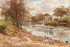 Alte Mühle an der Tyne, Haddington von John Glass
