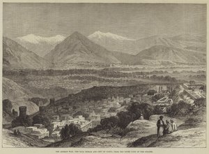 Der afghanische Krieg, die Bala Hissar und die Stadt Kabul, vom oberen Teil der Zitadelle