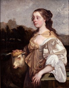 Eine Dame als Schäferin von John Greenhill