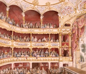Innenansicht des St. James Theaters, London (Aquarell) von John Gregory Crace