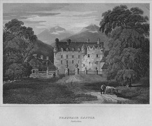 Traquair Castle, Peebleshire, 1814 von John Greig