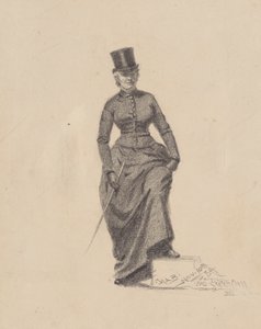 Dame mit Reitgerte von John Haberle