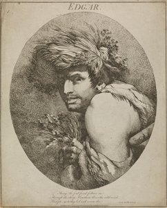 Edgar, "König Lear", Akt III, Szene III von John Hamilton Mortimer