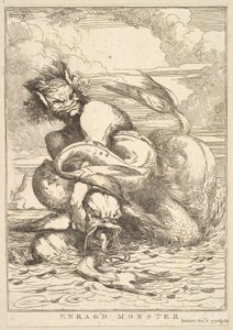 Wütendes Monster aus Fünfzehn Radierungen Sir Joshua Reynolds gewidmet, 8. Dezember 1778 von John Hamilton Mortimer