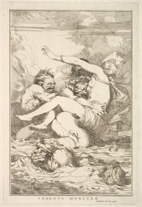 Eifersüchtiges Monster aus Fünfzehn Radierungen Sir Joshua Reynolds gewidmet, 8. Dezember 1778