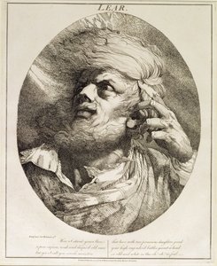 Lear, aus König Lear, Akt III, Szene 3, 1776 von John Hamilton Mortimer