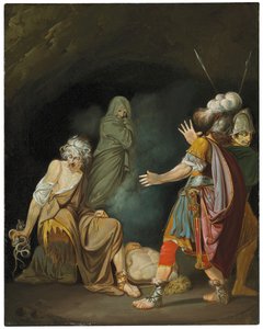 Sextus Pompeius konsultiert Erichtho vor der Schlacht von Pharsalia
