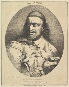 Shylock Zwölf Charaktere aus Shakespeare, 15. März 1776 von John Hamilton Mortimer