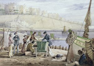 Brighton Beach, Sussex, 1844 von John Harden