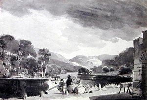 Landschaft mit einem See von John Harden