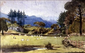 Langdale von der Nordküste von Windermere von John Harden