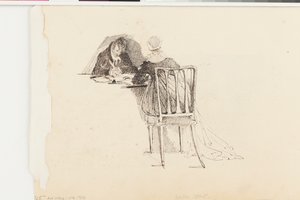 Mann und Frau schreiben an einem Tisch