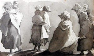 Mütter, die ihre Kinder tragen von John Harden