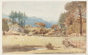 Blick nach Langdale, Lake District, Cumbria, 1831 von John Harden