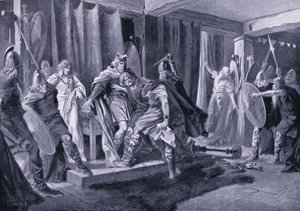 Versuchtes Attentat auf König Edwin von Northumbria 626 n. Chr. von John Harris Valda