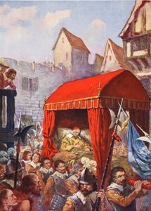 Die Ankunft von Kardinal Richelieu in Lyon, Illustration aus 