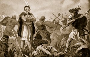 Huscar und Atahualpa kämpfen um das Inka-Reich von John Harris Valda