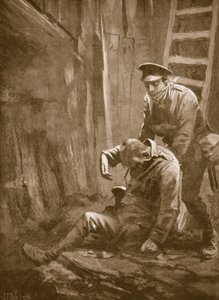 Private T. Doswell rettet einen Offizier aus einer Mine, in der er bewusstlos lag von John Harris Valda