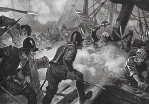 Die Schlacht von Lepanto von John Harris Valda