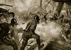 Die Schlacht von Lepanto, Illustration aus 