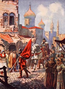 Die Rückkehr von Iwan dem Schrecklichen nach Moskau nach der Eroberung von Kasan von John Harris Valda