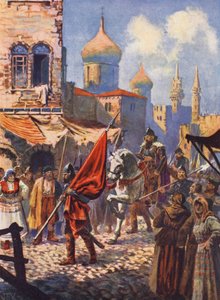 Die Rückkehr von Iwan dem Schrecklichen nach Moskau nach der Eroberung von Kasan von John Harris Valda