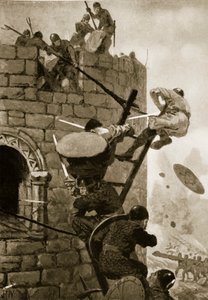 Die Belagerung der Burg Carmarthen von John Harris Valda