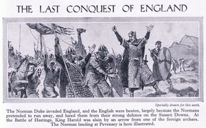 Die letzte Eroberung Englands 1066 n. Chr., ca. 1950 von John Harris Valda