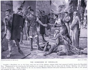 Die Kapitulation von Fregellae von John Harris Valda