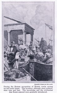Unter römischer Besatzung: Britanniens Städte entstanden und der Handel begann, ca. 1950 von John Harris Valda