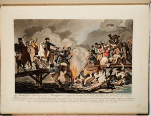 Französische Armee überquert die Beresina im November 1812, 1813 von John Hassell