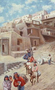 Pueblo-Dorf, 1900