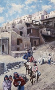 Pueblo-Dorf, 1900