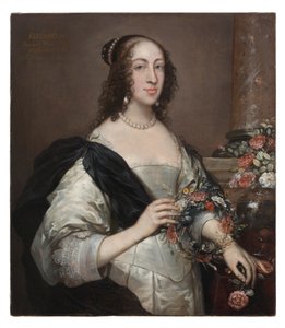 Elizabeth Wray, Baroness Norris, ca. 1638, übermalt ca. 1645 von John Hayls