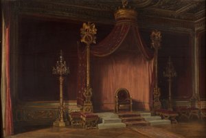 Der Thron Napoleons, Schloss Fontainebleau, 1888 von John Haynes Williams