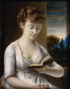 Mrs. John Hazlitt beim Lesen von John Hazlitt