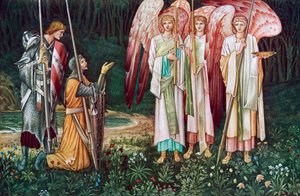 Die Vision des Heiligen Grals, 1891, 1934 von John Henry Dearle