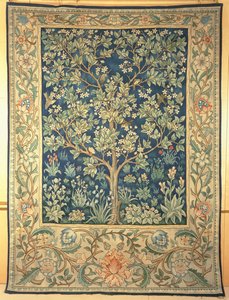Baum-Portiere-Wandteppich, hergestellt für William Morris & Co., ca. 1909
