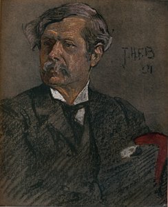 Porträt von Alfred East, um 1902 von John Henry Frederick Bacon