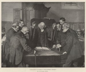 Ordination von Ältesten in der schottischen Kirche von John Henry Lorimer