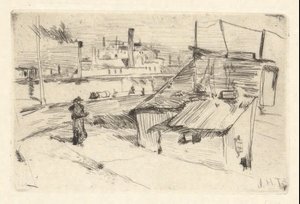 Bridgeport Shanties von John Henry Twachtman
